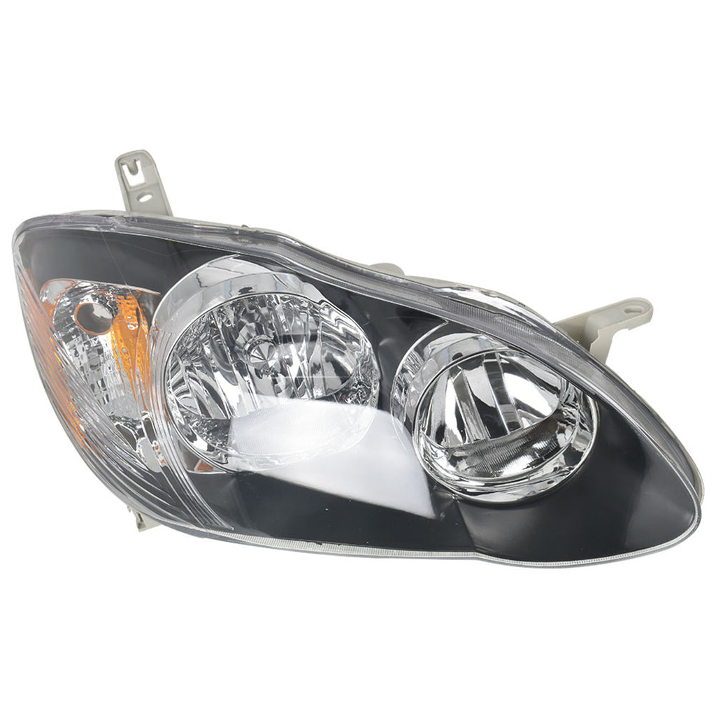 Headlamps Set For 2003 2004-2008 Toyota Corolla Headlights Housing Black Pair