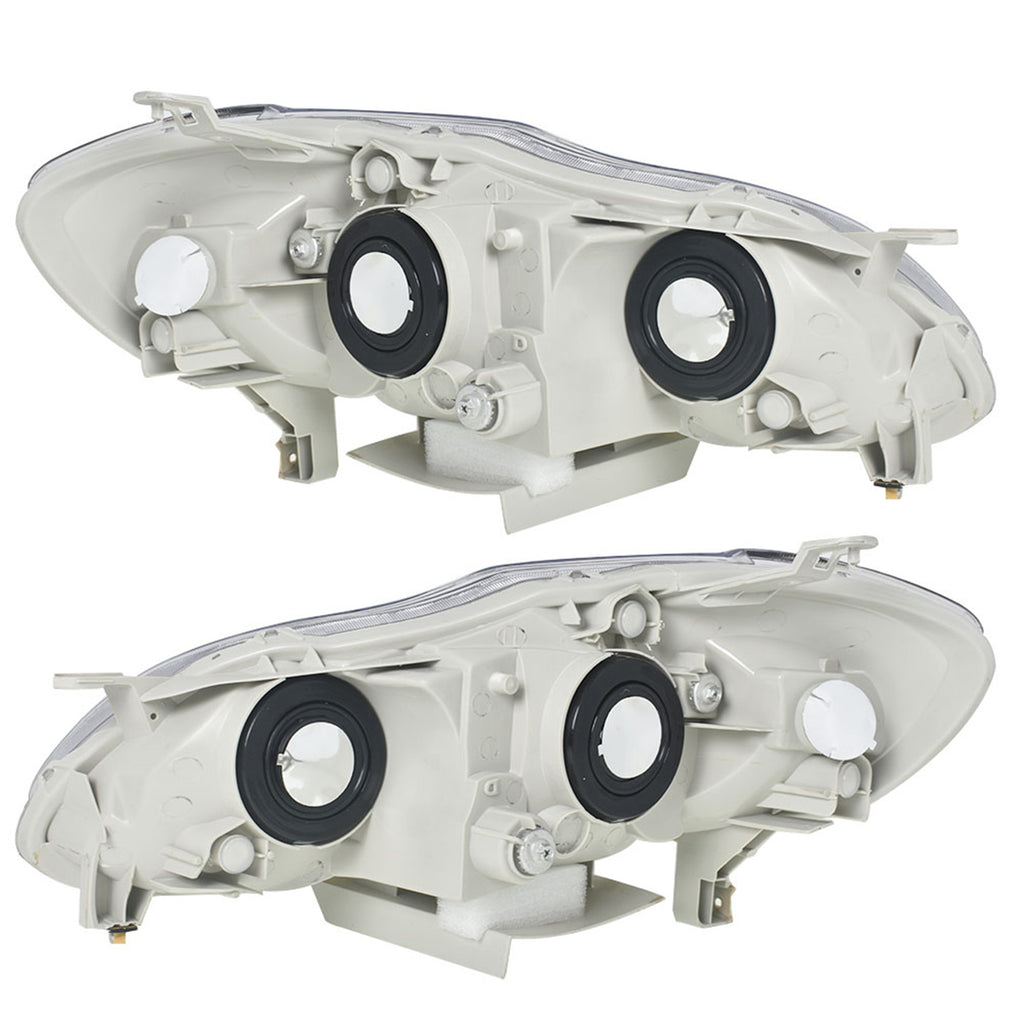 Headlamps Set For 2003 2004-2008 Toyota Corolla Headlights Housing Black Pair