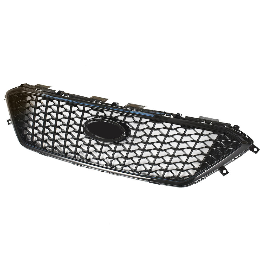 Labwork Front Upper Grille Mesh Black For 2015/2016/2017 Hyundai Sonata 1.6L/2.0L/2.4L