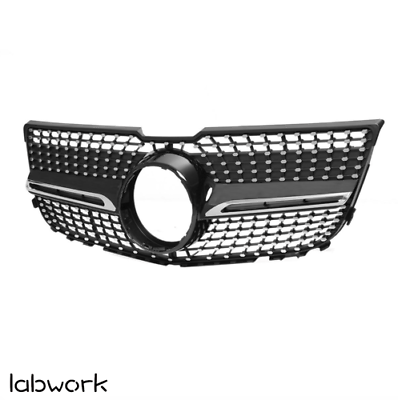 Diamond Style Front Bumper Grille For Benz GLK X204 GLK250 GLK300 GLK350 2013-15 Lab Work Auto