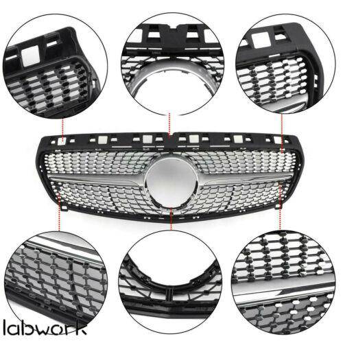 Diamond star grille grill For Mercedes Benz R117 W117 CLA250 2013-2016 Silver US Lab Work Auto