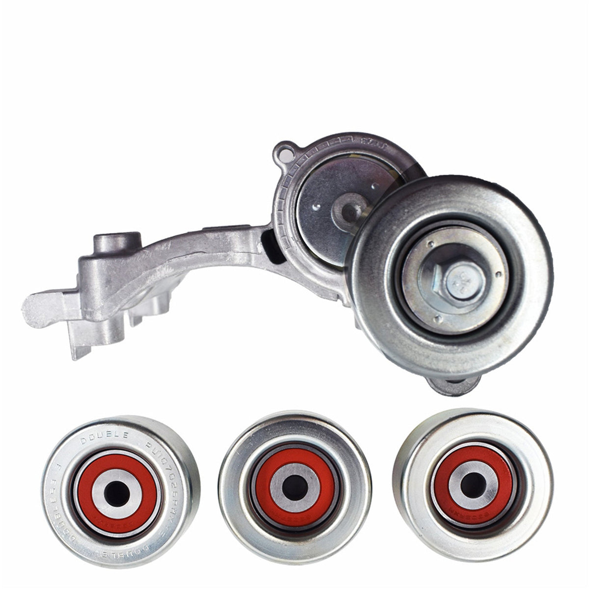 Drive Belt Tensioner & 3 Pulley For Toyota 4runner FJ Cruiser Tacoma Tundra V6 Lab Work Auto