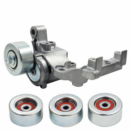 Drive Belt Tensioner & 3 Pulley For Toyota 4runner FJ Cruiser Tacoma Tundra V6 Lab Work Auto