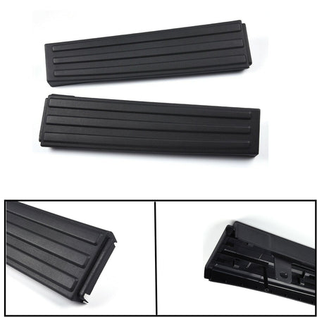 FOR 09-14 Ford F-150 Black Flex Step Side Tailgate Molding Covers Right & Left Lab Work Auto