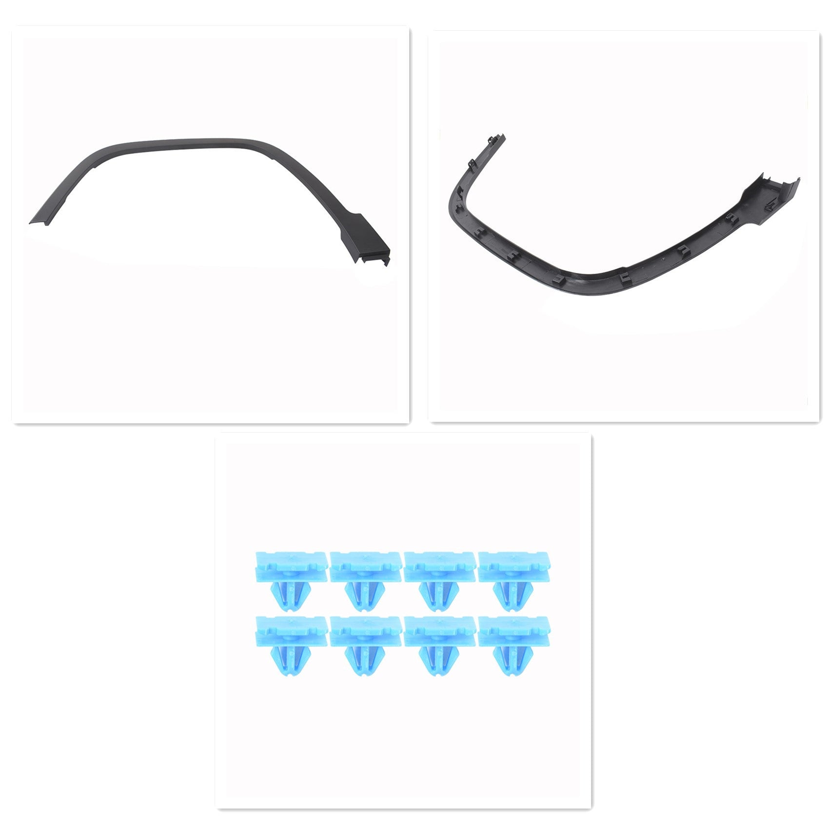 Fender Flares For 2014-2017 Jeep Cherokee Front Left & Right Textured Black Lab Work Auto