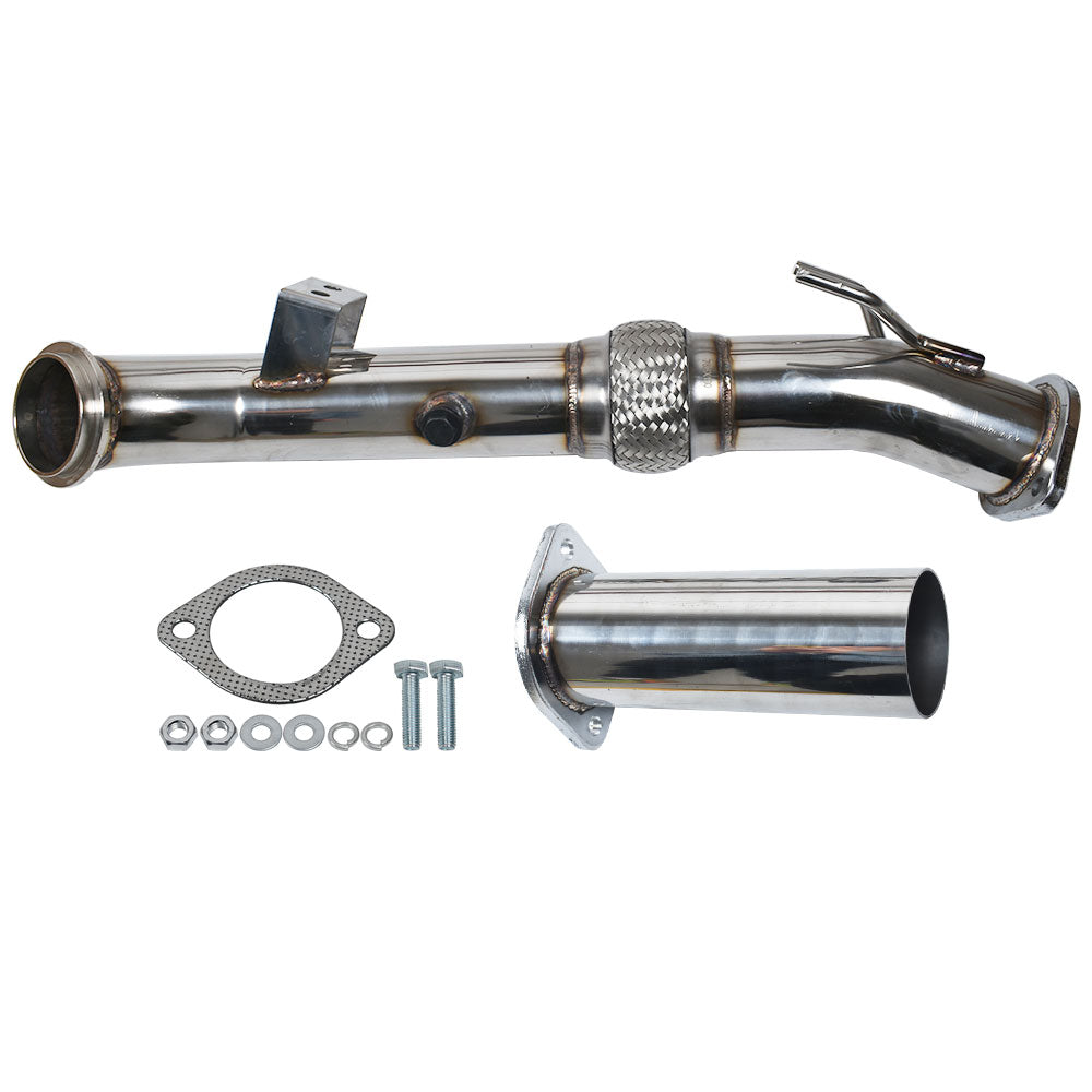 Fit for 13-17 Ford Focus ST 2.0L 3" Catless Turbo Stainless Steel Downpipe Lab Work Auto 