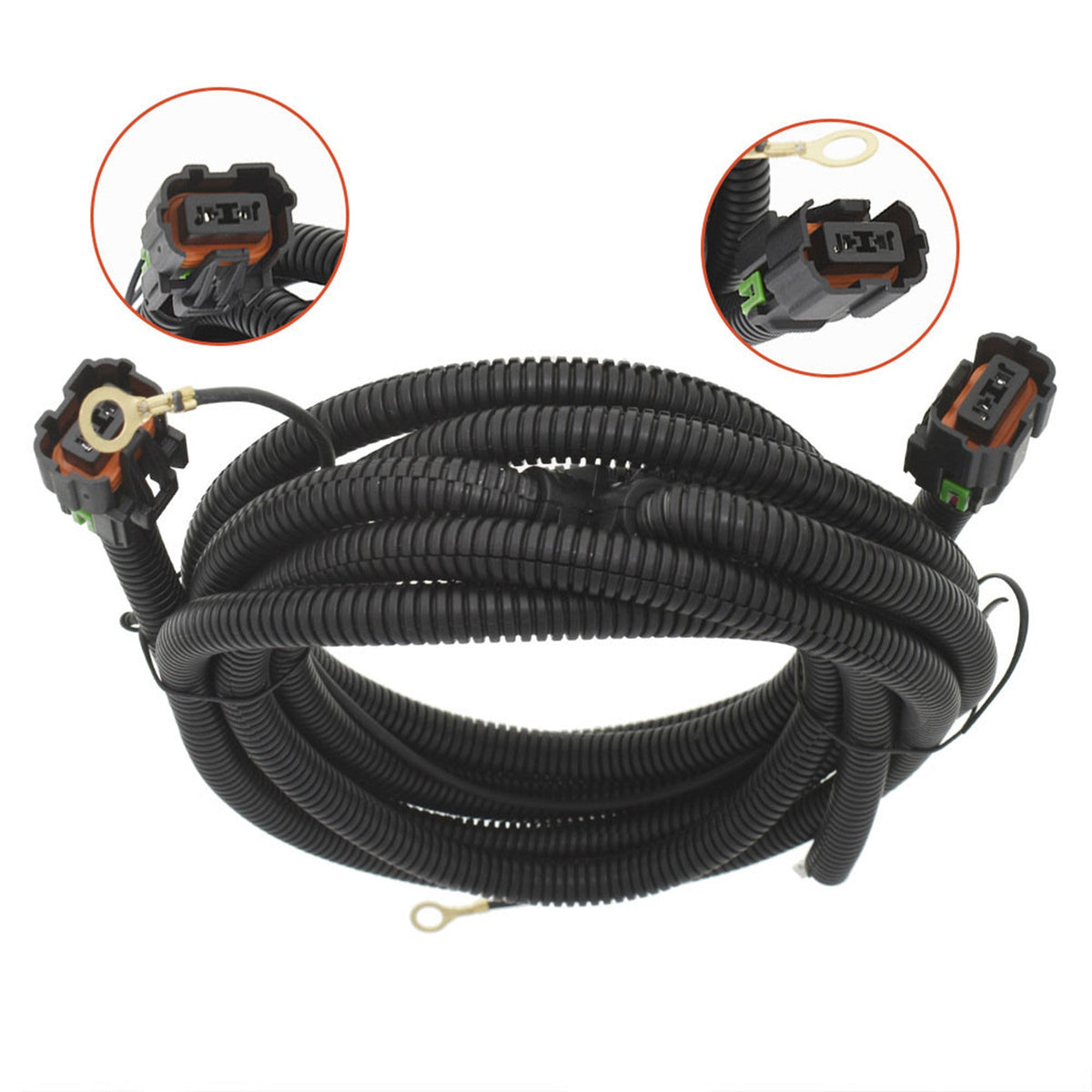 Fit for 2007-2014 Chevy Silverado 1500 2500 HD 3500 HD Fog Light Wiring Harness Lab Work Auto