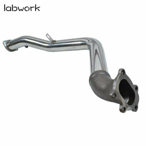 For 02-07 Subaru Impreza WRX 2.0/2.5 3" Bellmouth Turbo Catless Downpipe Exhaust Lab Work Auto 