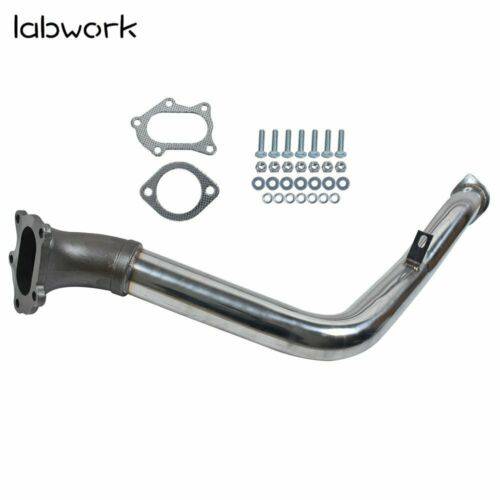 For 02-07 Subaru Impreza WRX 2.0/2.5 3" Bellmouth Turbo Catless Downpipe Exhaust Lab Work Auto 