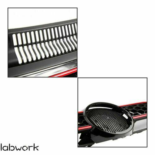 For 10-14 MK6 Golf GTI Jetta Wagen Mesh Grille Conversion Black Red Trim Spot US Lab Work Auto