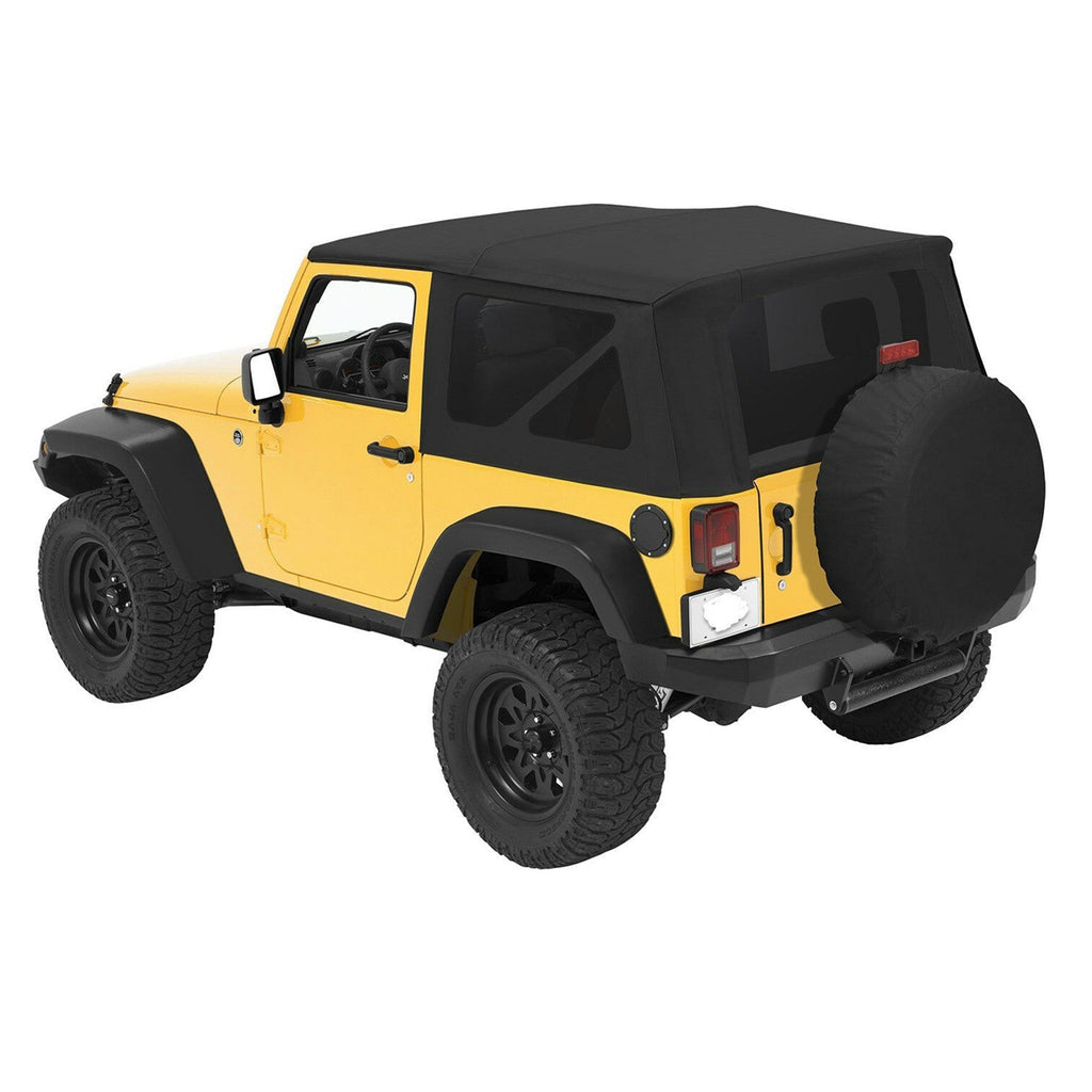 For 10-18 Jeep Wrangler 2 Door Premium Replacement Soft Top Tinted Windows Lab Work Auto