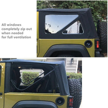 Load image into Gallery viewer, For 10-18 Jeep Wrangler 2 Door Premium Replacement Soft Top Tinted Windows Lab Work Auto