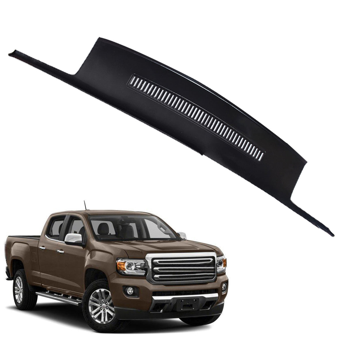 For 1988-1994 Chevy GMC C1500 K1500 Molded Dash Cap Cover Overlay w/Grille Black Lab Work Auto