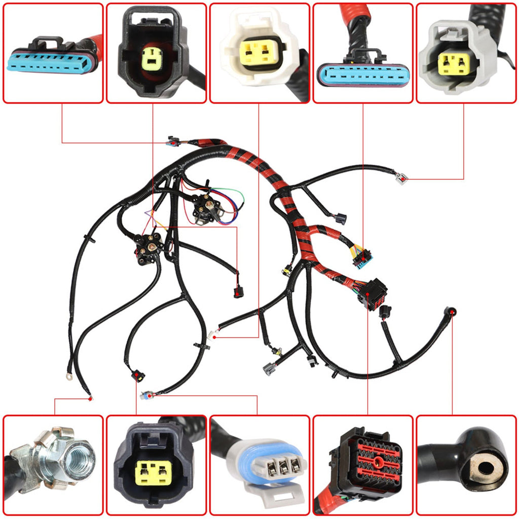 For 2002-2003 Ford F-250 F-350 F-450 F-550 F81Z-12B637-FA Engine Wiring Harness Lab Work Auto