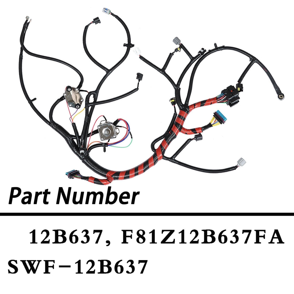 For 2002-2003 Ford F-250 F-350 F-450 F-550 F81Z-12B637-FA Engine Wiring Harness Lab Work Auto