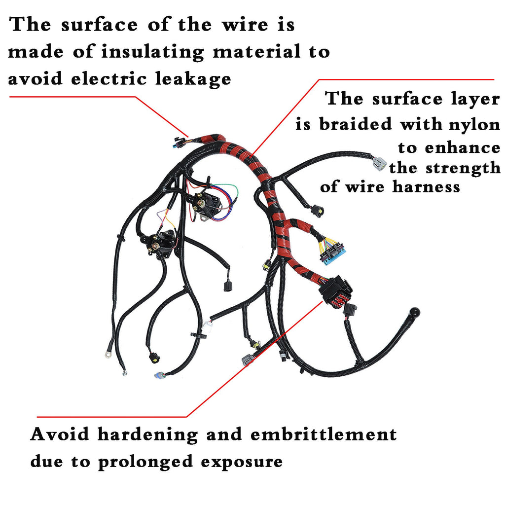 For 2002-2003 Ford F-250 F-350 F-450 F-550 F81Z-12B637-FA Engine Wiring Harness Lab Work Auto