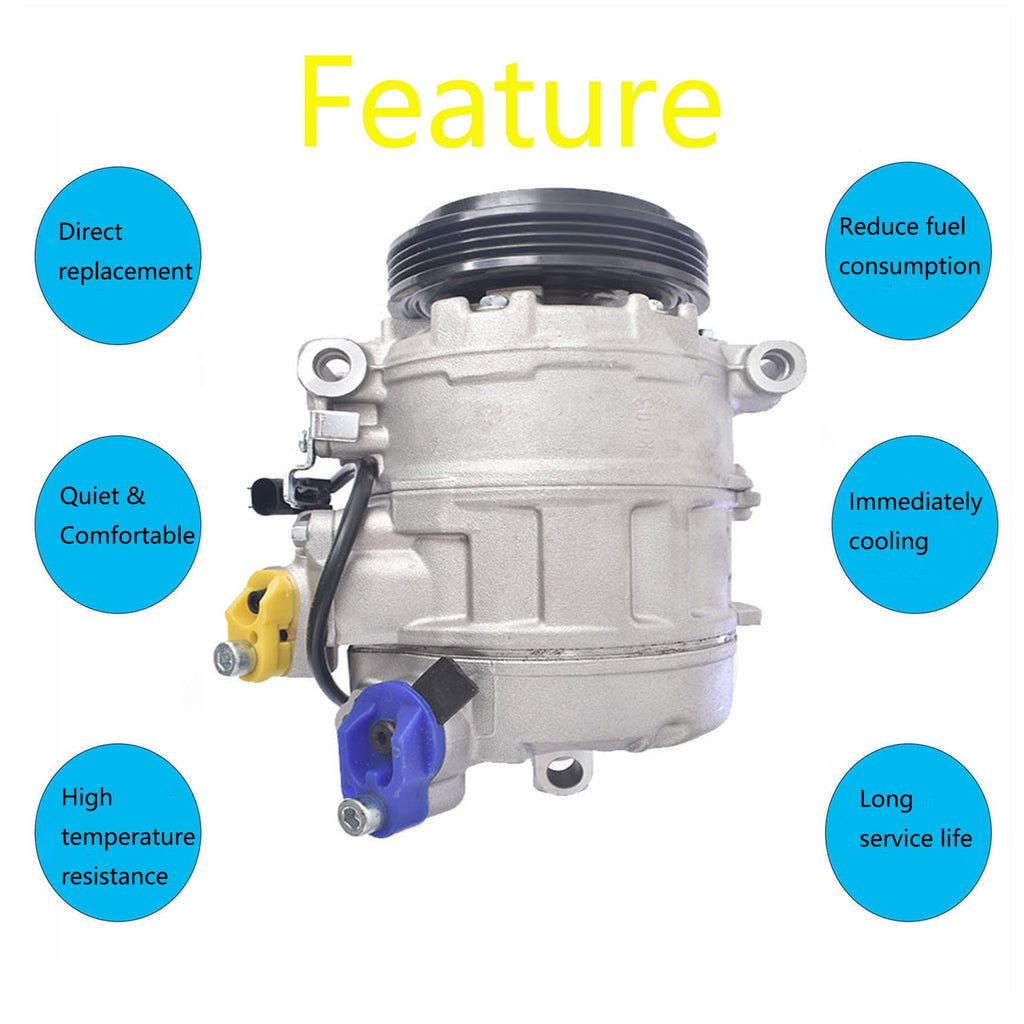 For 2003-2010 BMW 750Li 745Li 650i 550i 750i 745i 645Ci AC Compressor Lab Work Auto