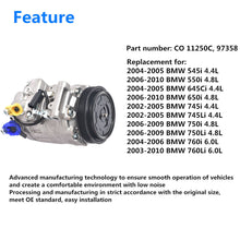 Load image into Gallery viewer, For 2003-2010 BMW 750Li 745Li 650i 550i 750i 745i 645Ci AC Compressor Lab Work Auto