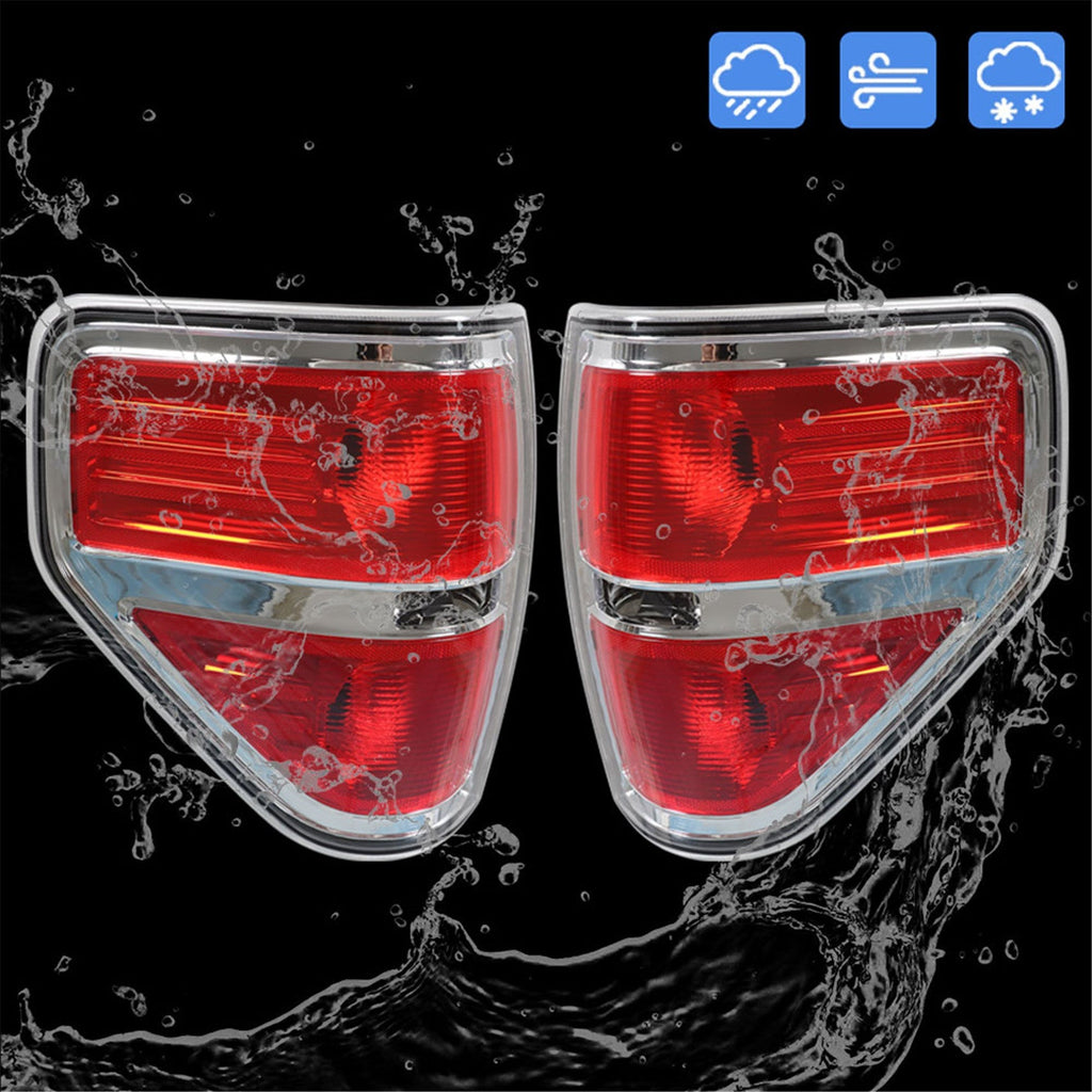 For 2009-2014 Ford F150 F-150 Brake lights Tail Lights Lamps a Pair Left + right Lab Work Auto