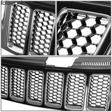 Load image into Gallery viewer, For 2014-2016 Jeep Grand Cherokee Srt8 Style Honeycomb Mesh Front Bumper Grille Lab Work Auto