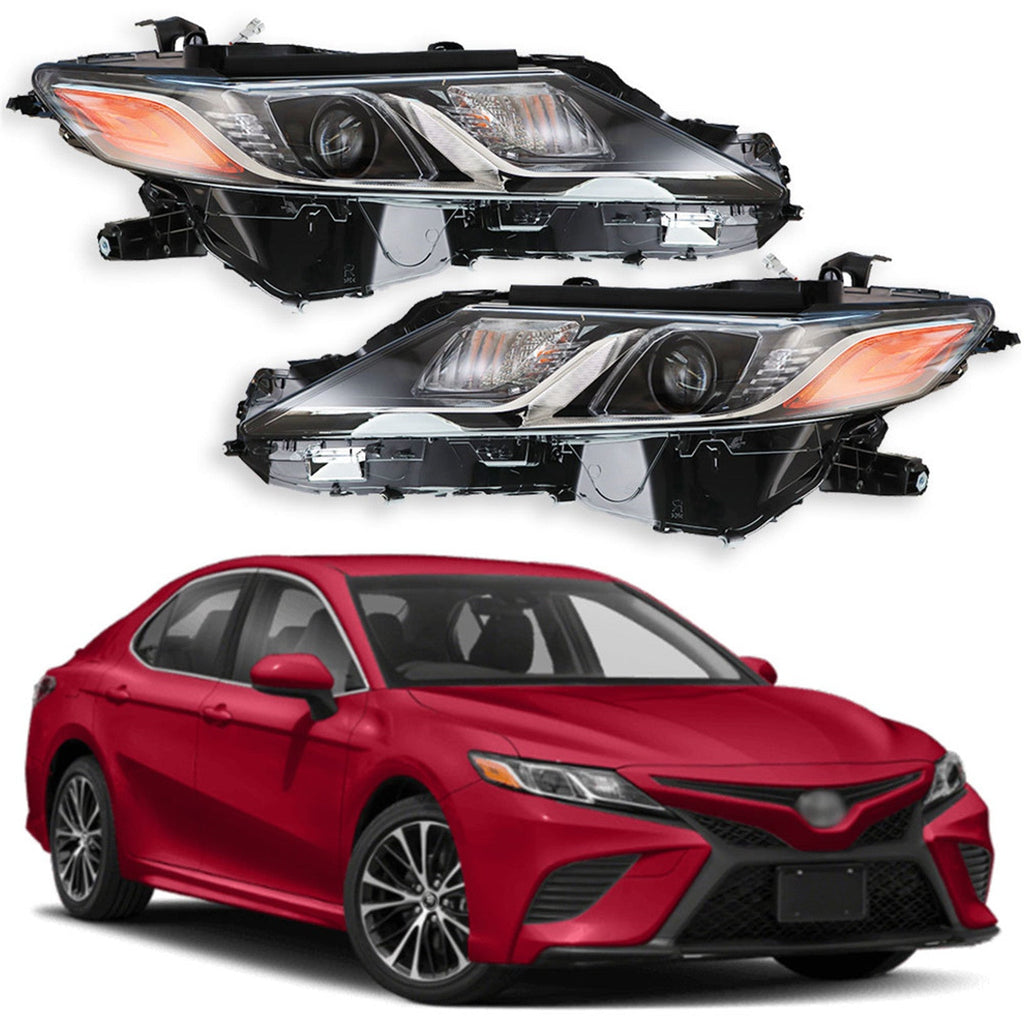 For 2018-2019 Toyota Camry L LE SE Headlight Assembly Passenger Driver Side Lab Work Auto