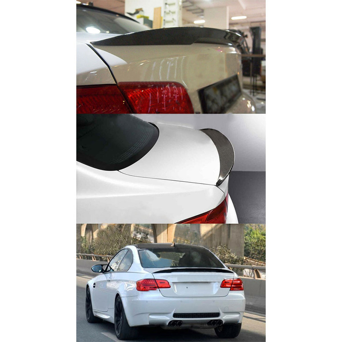 For Bmw 06-12 E93 M3 2dr Coupe Convertible Trunk Spoiler Wing Carbon Fiber Lab Work Auto