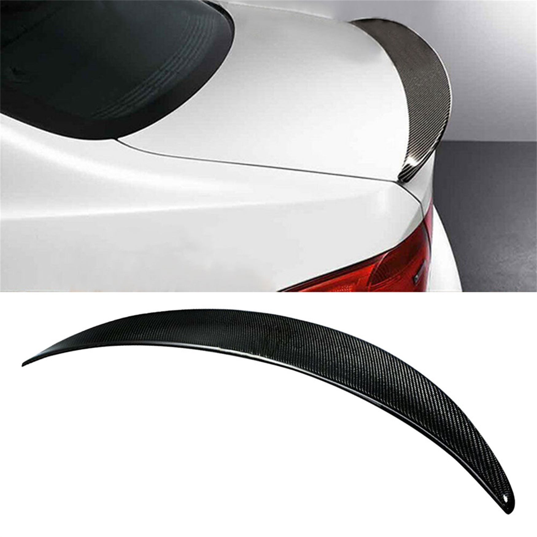 For Bmw 06-12 E93 M3 2dr Coupe Convertible Trunk Spoiler Wing Carbon Fiber Lab Work Auto