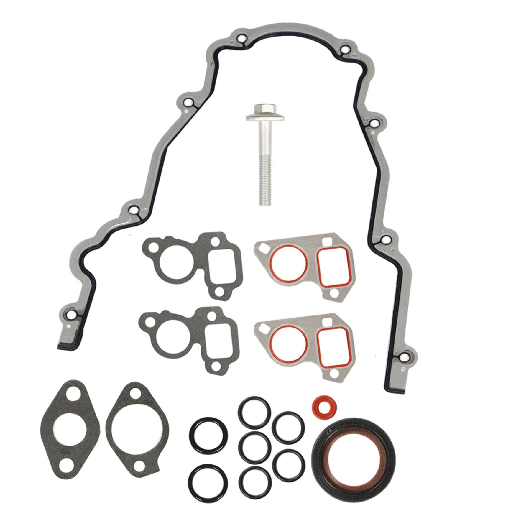 For GM LS High Volume Oil Pump Change Kit with Gaskets Balancer Bolt RTV 5.3L Lab Work Auto