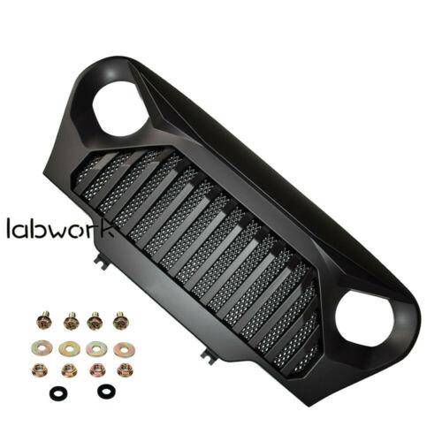 Front Matte Grill Grille Black Gladiator W/Mesh For 1997-2006 Jeep Wrangler TJ Lab Work Auto