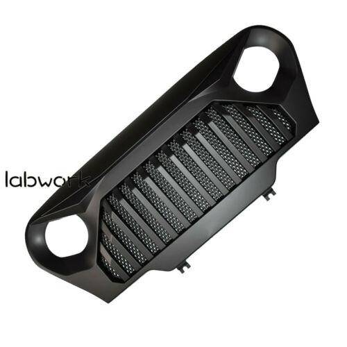 Front Matte Grill Grille Black Gladiator W/Mesh For 1997-2006 Jeep Wrangler TJ Lab Work Auto