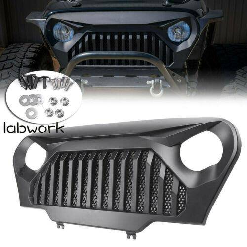 Front Matte Grill Grille Black Gladiator W/Mesh For 1997-2006 Jeep Wrangler TJ Lab Work Auto