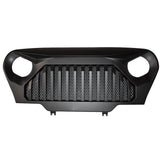 Front Matte Grill Grille Black W/Mesh For 1997-2006 Jeep Wrangler TJ