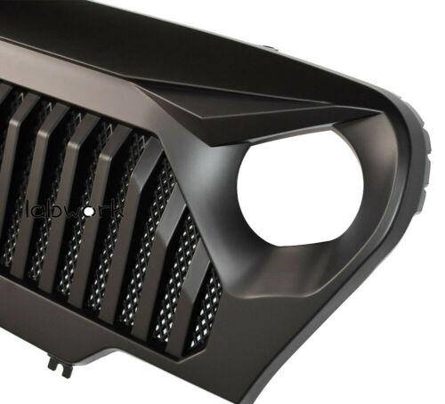 Front Matte Grill Grille Black Gladiator W/Mesh For 1997-2006 Jeep Wrangler TJ Lab Work Auto