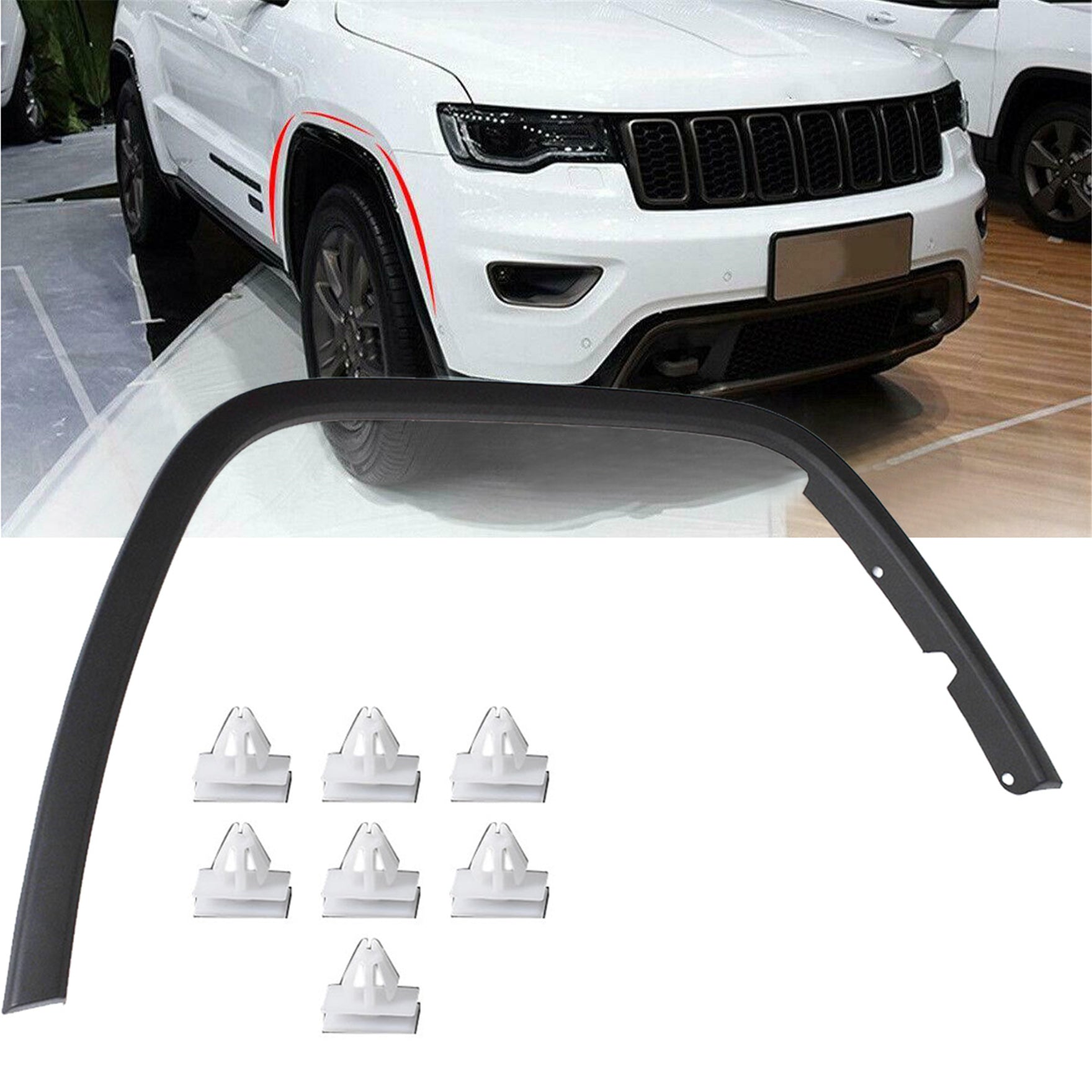 Front Passenger Right Fender Flares Black For 2011 2012-2016 Jeep Grand Cherokee Lab Work Auto