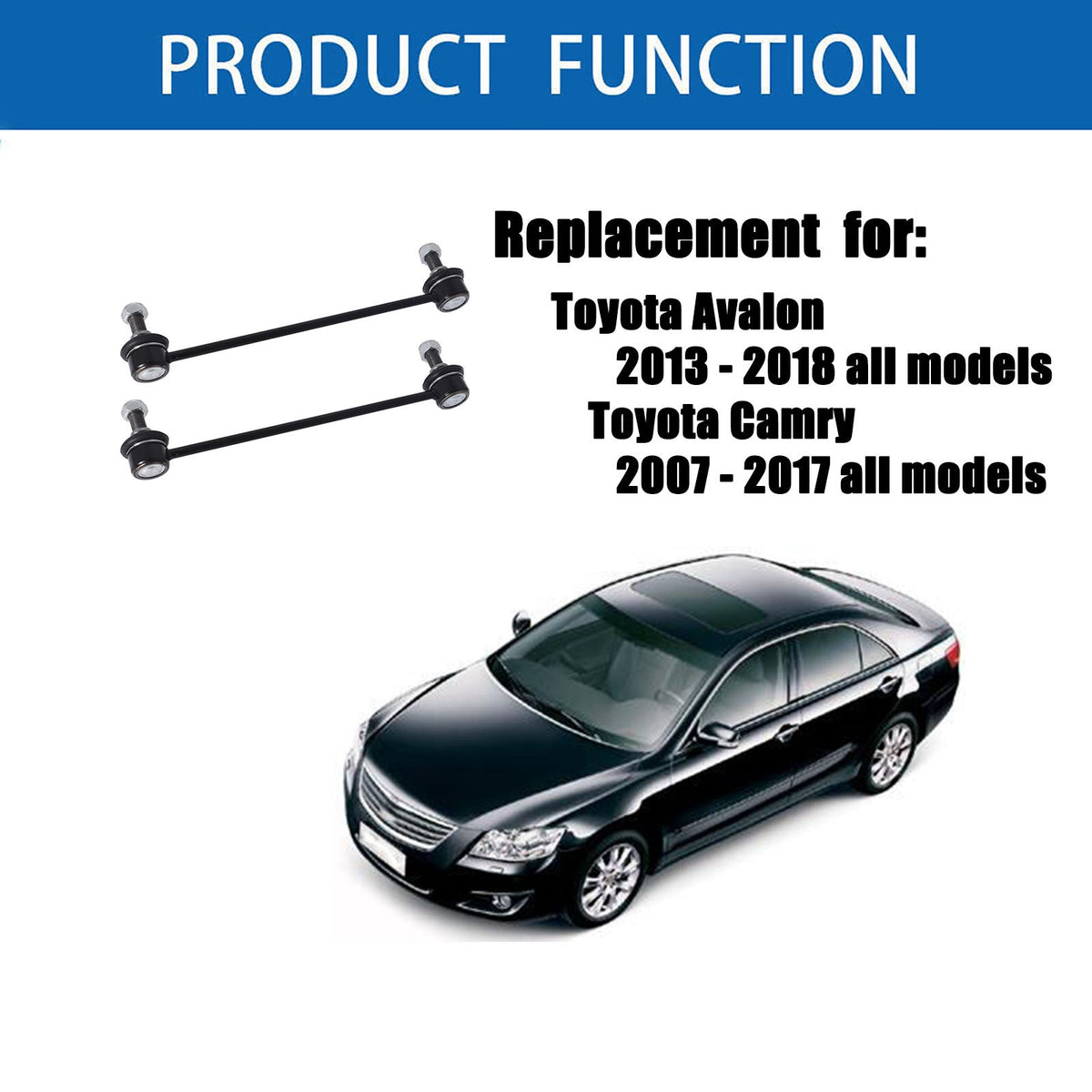 Front Stabilizer Sway Bar Links Fit for 2007 2008 2009-2014 Toyota Camry New-Lab Work Auto Parts-