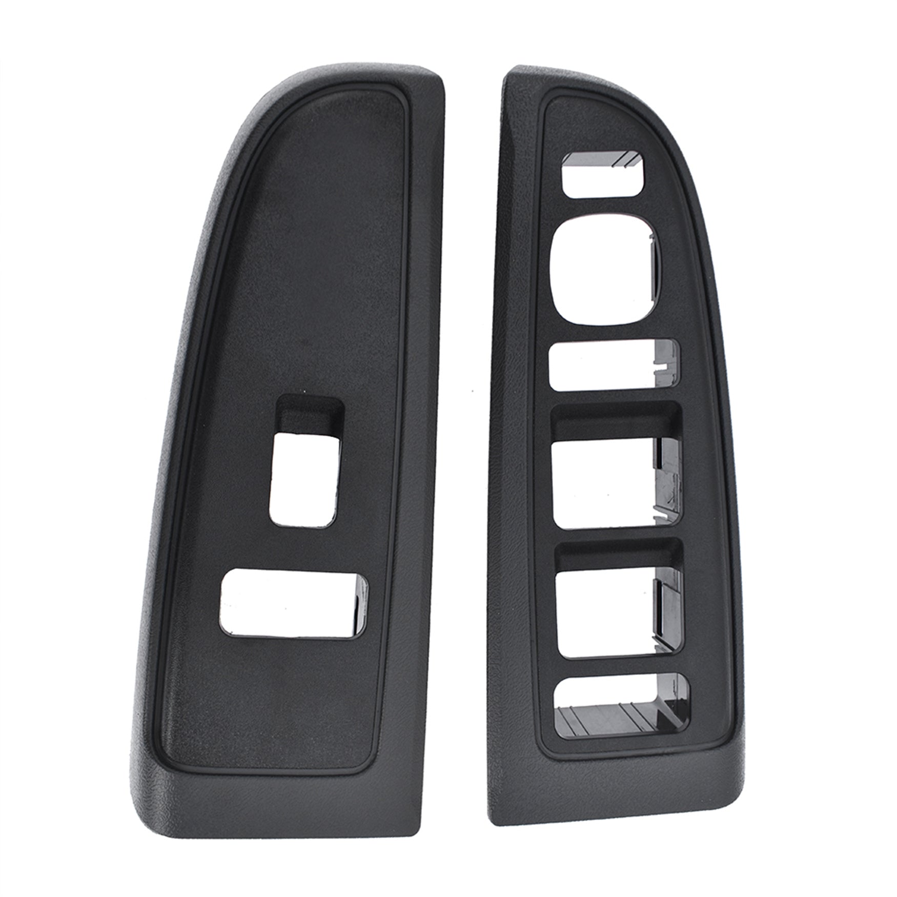 Front Window Switch Trim Bezel Fit For 2003-2007 Silverado Sierra Dark Gray Lab Work Auto