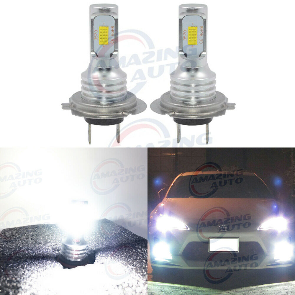 H7 LED Headlight Bulbs Conversion Kit Super High/Low Beam 6000K White 80W New Lab Work Auto