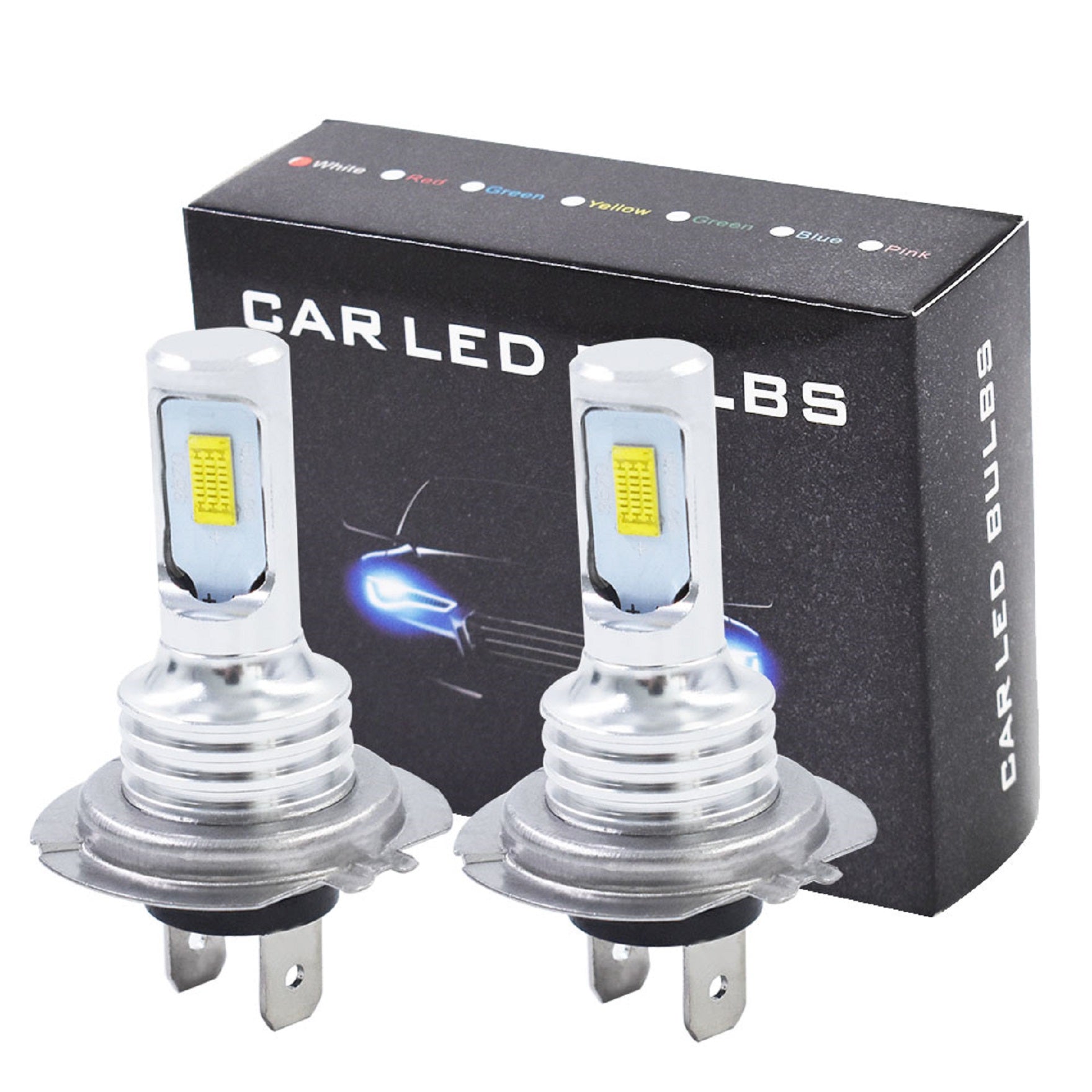 H7 LED Headlight Bulbs Conversion Kit Super High/Low Beam 6000K White 80W New Lab Work Auto