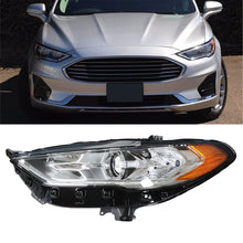 Load image into Gallery viewer, Halogen Headlamp For 2017-2019 Ford Fusion Driver Left Chrome Housing FO2502350 Lab Work Auto