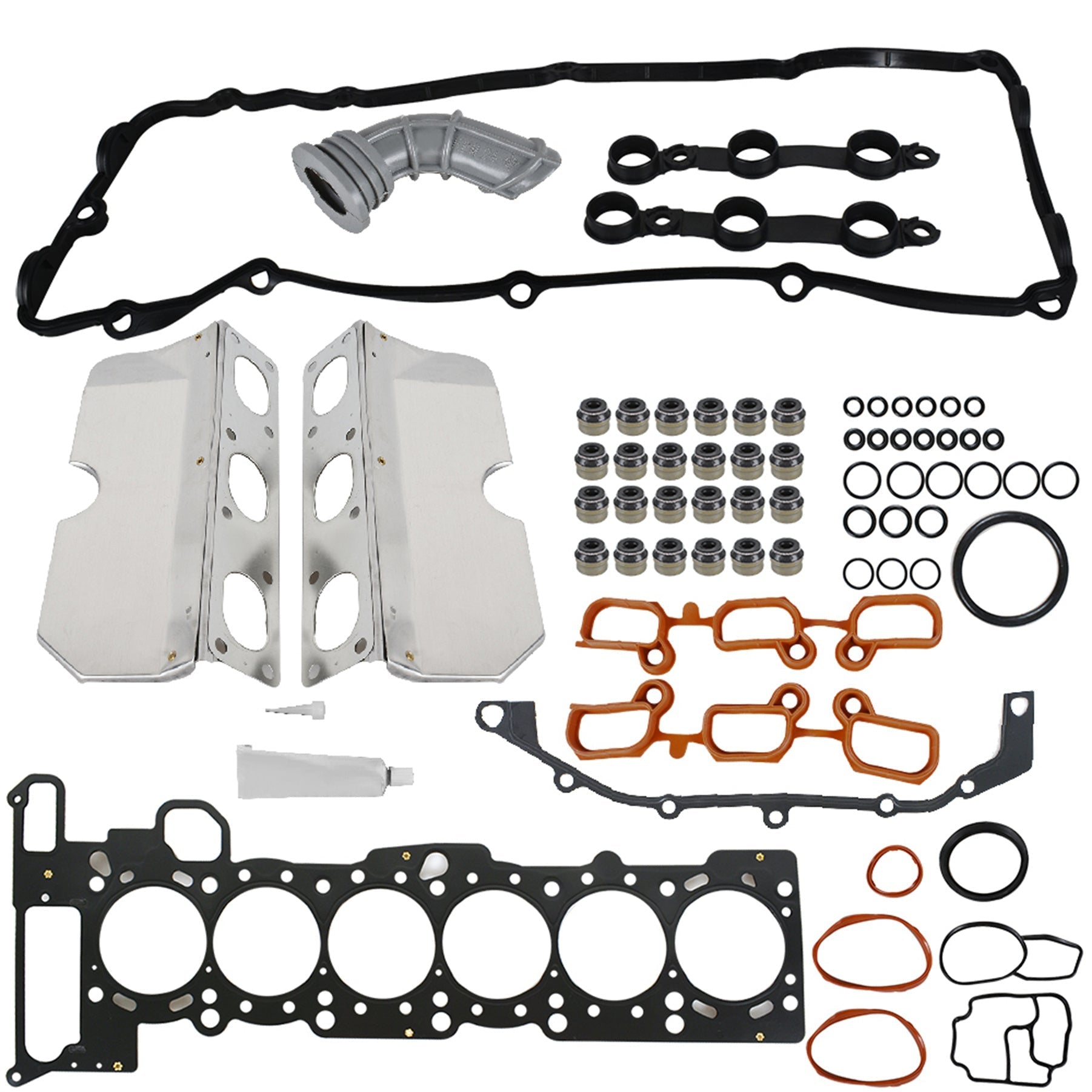 Head Gasket Set For  01-06 BMW 325i 530i X3 X5 Z4 2.5 3.0 DOHC 256S4 256S5 M54 Lab Work Auto