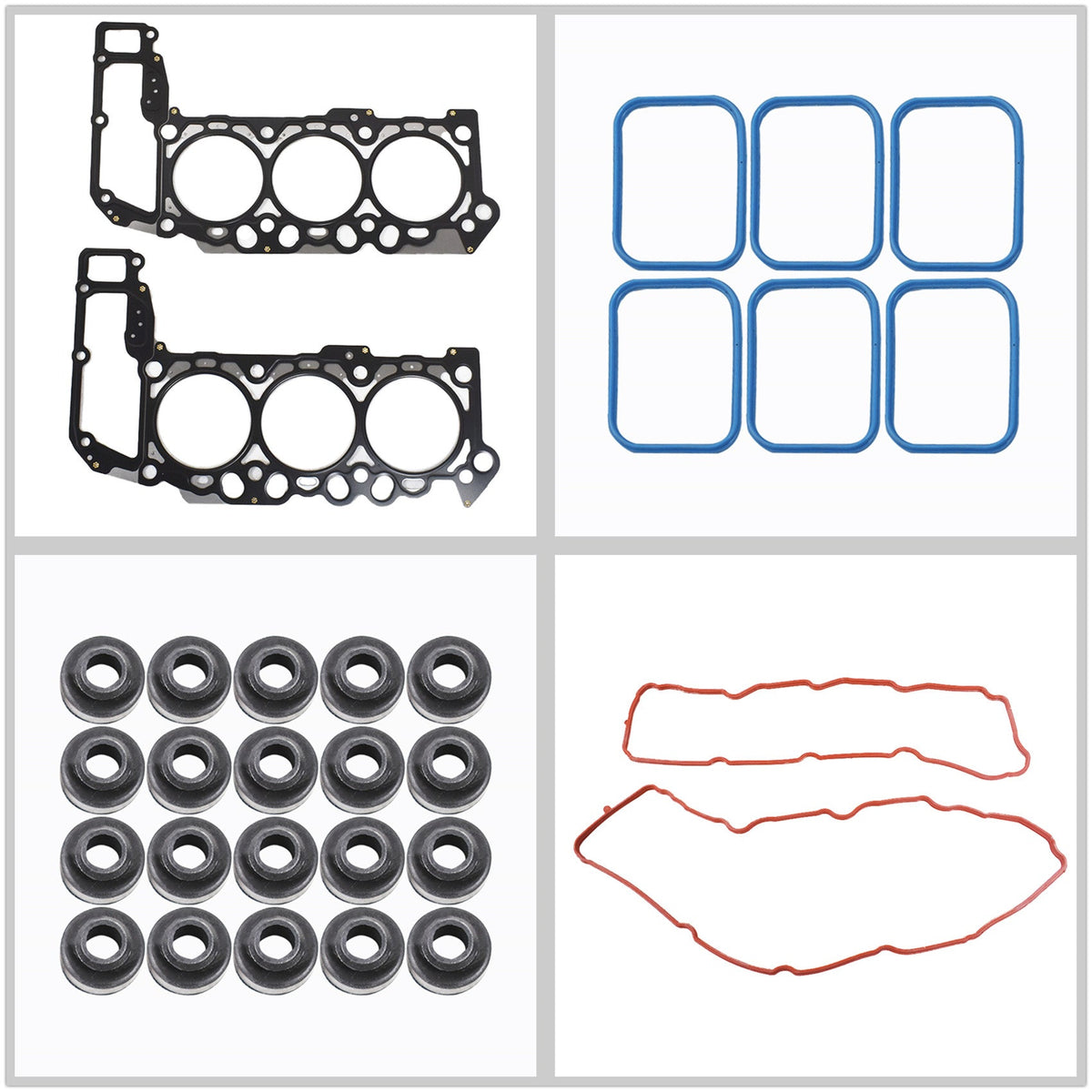 Head Gasket Set MLS For  05-12 Dodge Durango Ram Dakota Jeep 3.7 SOHC 12V VIN K Lab Work Auto