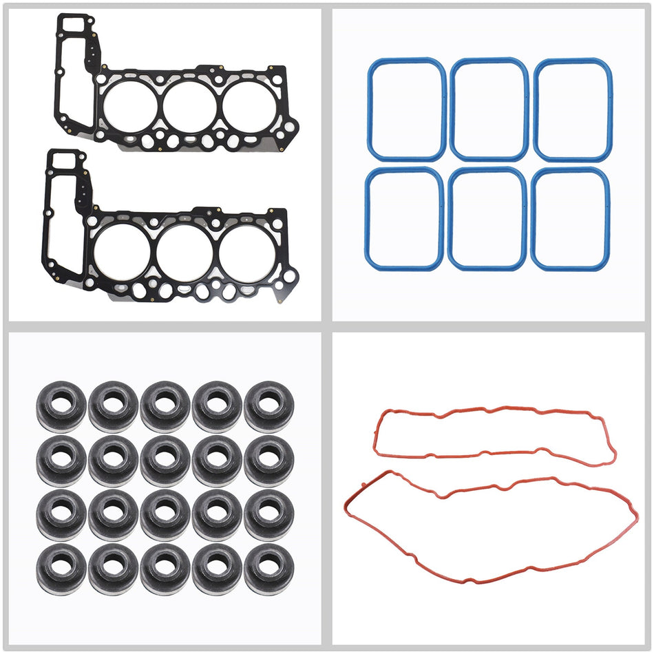 Head Gasket Set MLS For  05-12 Dodge Durango Ram Dakota Jeep 3.7 SOHC 12V VIN K Lab Work Auto