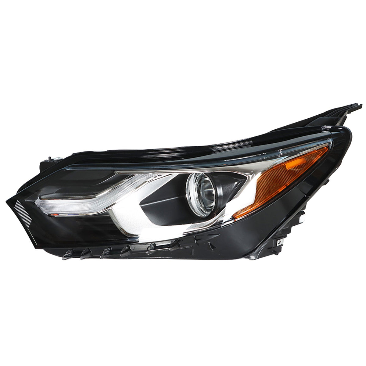 Headlamp For 2018-2019 Chevrolet Equinox Black Housing Halogen Headlight Driver Lab Work Auto