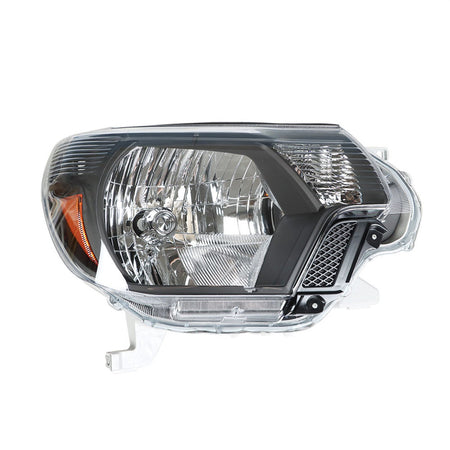 Headlamps For 2012-2015 Toyota Tacoma Pickup Passenger & Driver Black Headlights Lab Work Auto