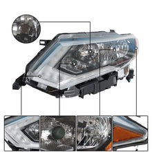 Load image into Gallery viewer, Headlamps For 2017-2019 Nissan Rogue Chrome Halogen Headlights Passenger&amp;Driver Lab Work Auto