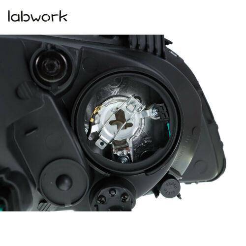 Headlights Lamps Replacement For 2004-2006 Hyundai Elantra Black Housing LH + RH Lab Work Auto