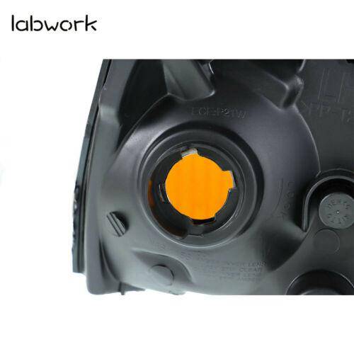 Headlights Lamps Replacement For 2004-2006 Hyundai Elantra Black Housing LH + RH Lab Work Auto