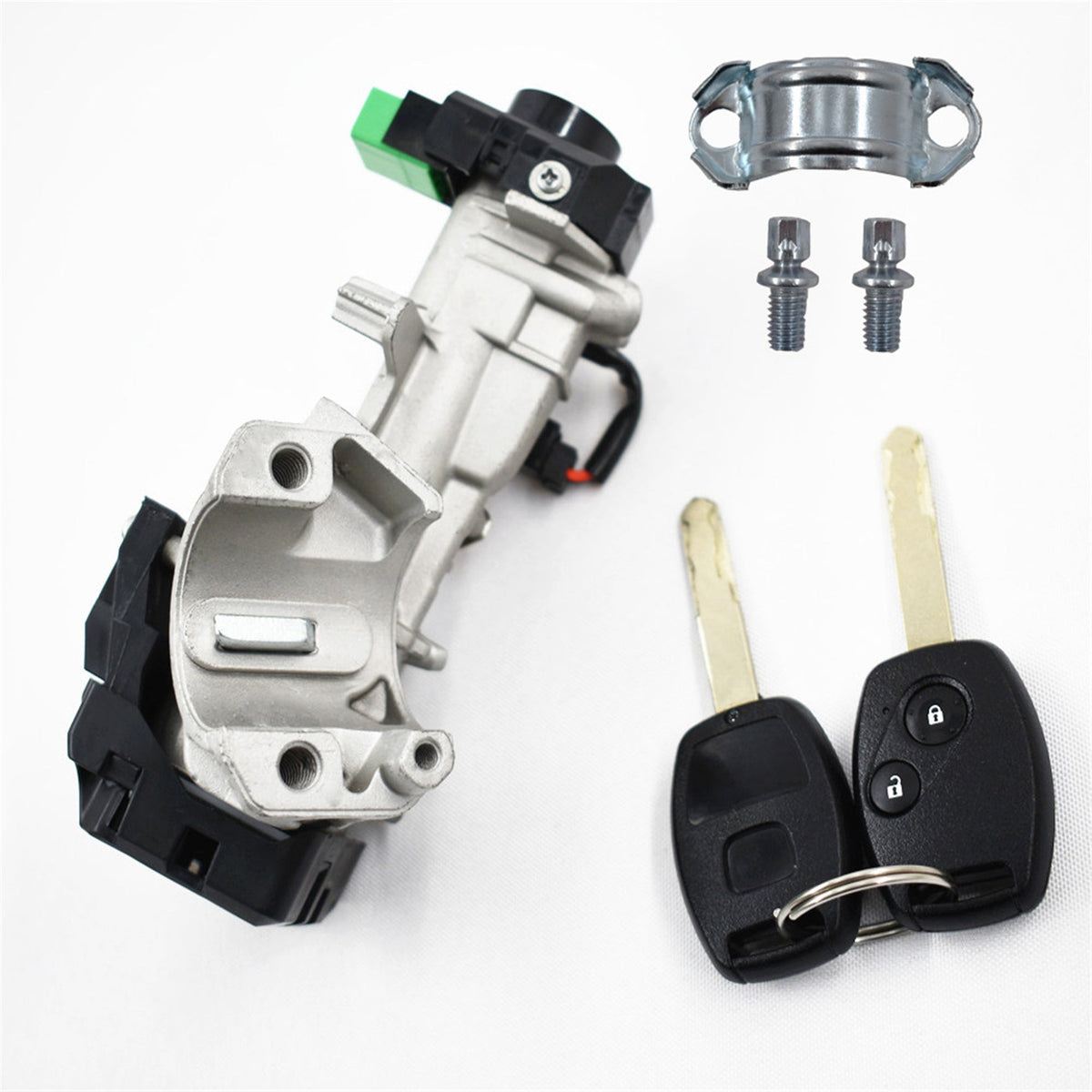 Ignition Switch Cylinder Lock Auto Trans Fit for 06-11 Honda Civic + 2 KEY New Lab Work Auto