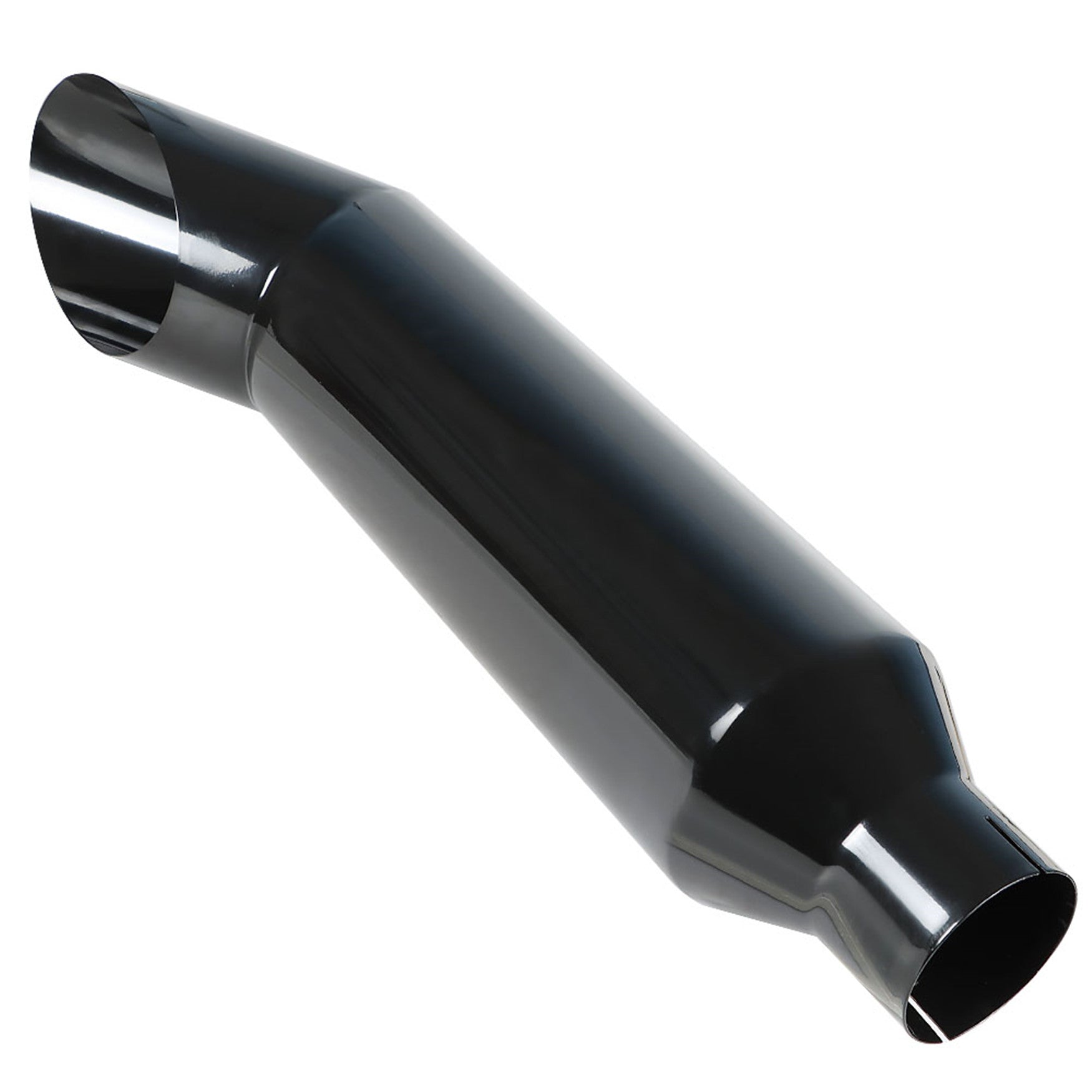 Inlet 5"Outlet 8" Long 36" Miter Angle Cut Diesel Smoker Exhaust Stack Tip Black Lab Work Auto 