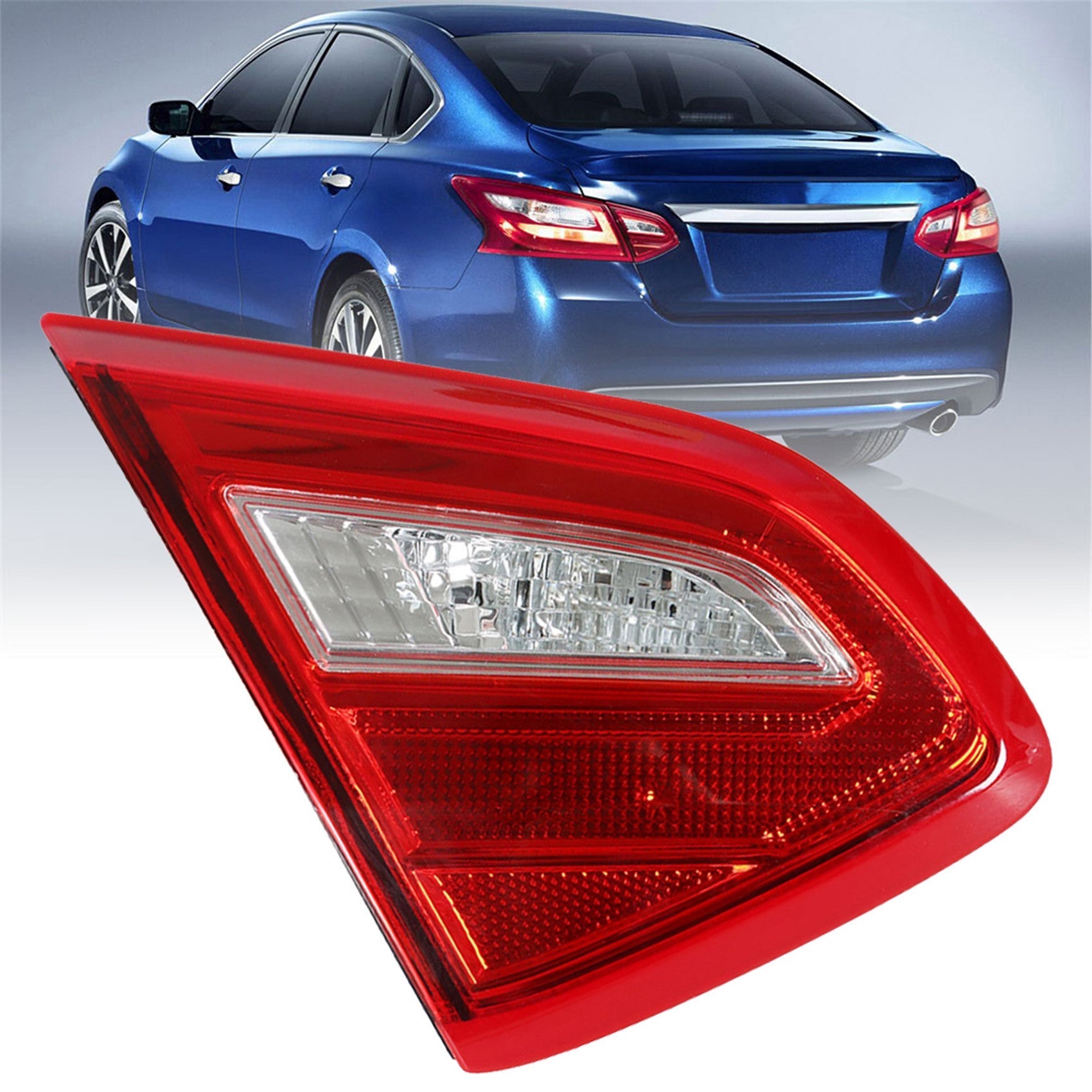 Inner Tail Light Assembly Rear Lamp Left Driver Side Replacement for 2016-2018 Nissan Altima 265459HS0A NI2802110 Lab Work Auto